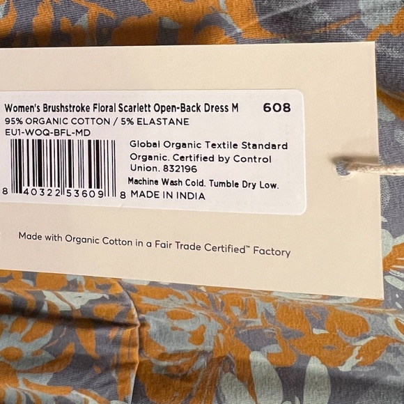 Pact organic open back dress - Picture 4 of 4